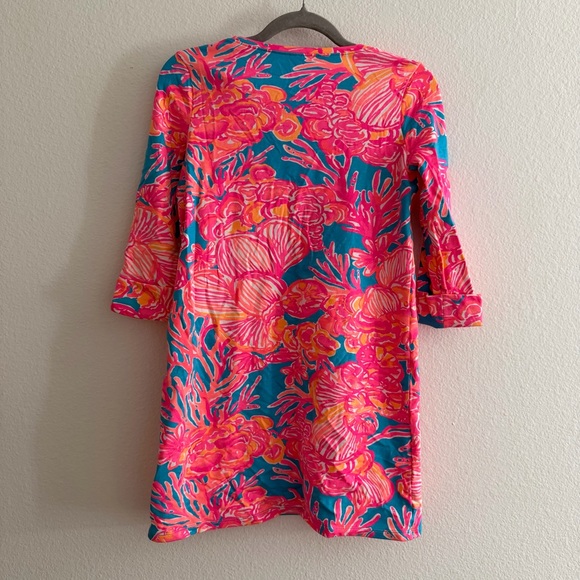 Lilly Pulitzer Youth Girls Lena 3/4 Sleeve Mini Dress Size XL 12-14 - Picture 3 of 5